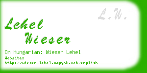 lehel wieser business card